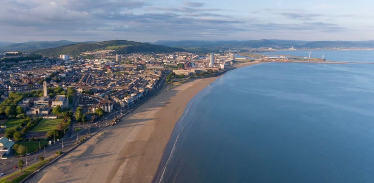 Egyptair Airlines Swansea Office in Wales